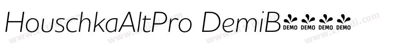 HouschkaAltPro DemiB字体转换